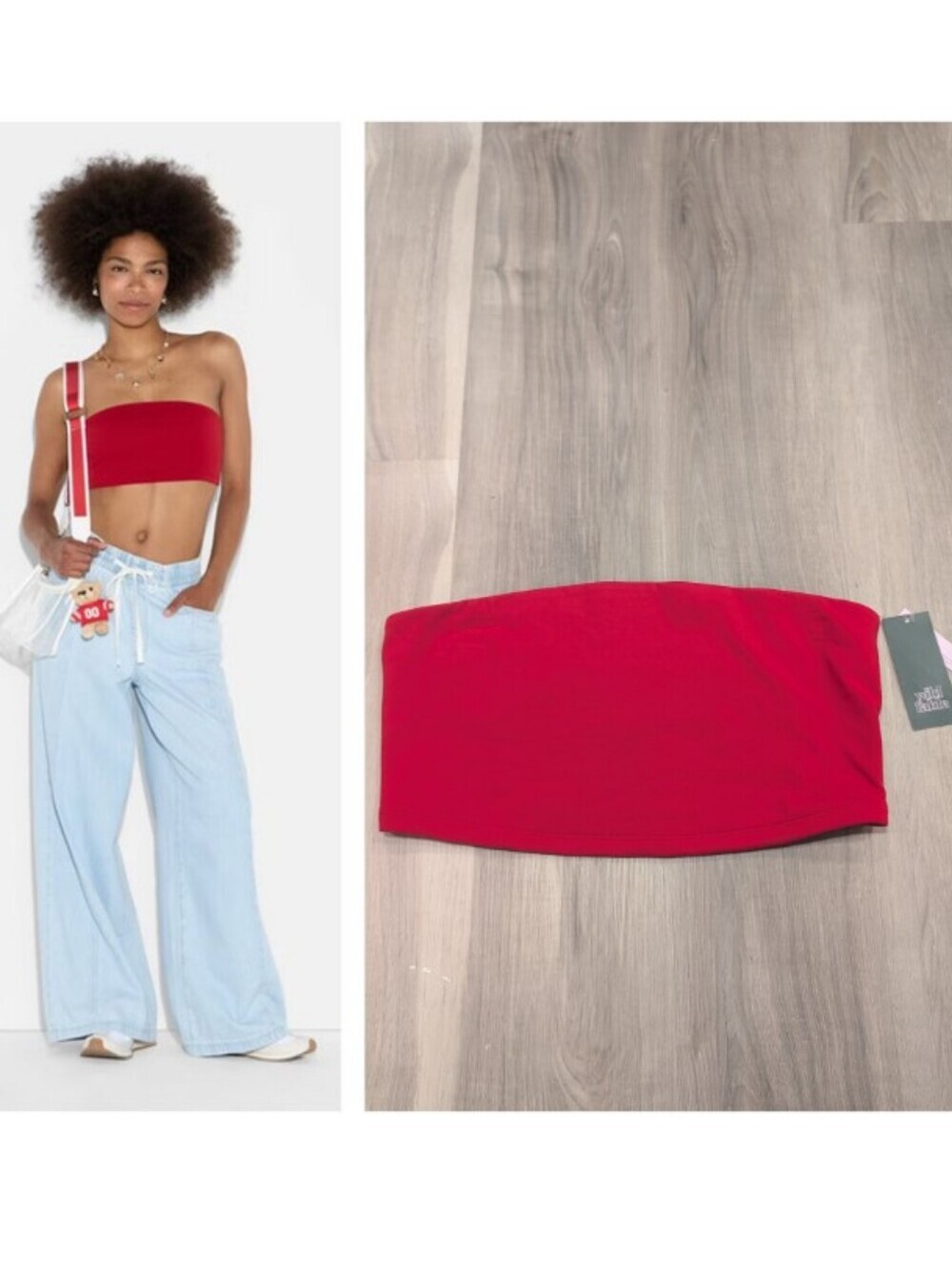 Wild Fable | Game Day ButterBliss Crimson Red Tube Top